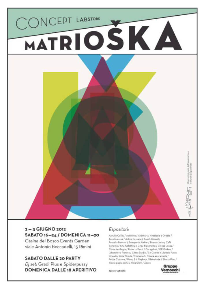 Matrioska Labstore Rimini - edizione #1 - giugno 2012 / locandina