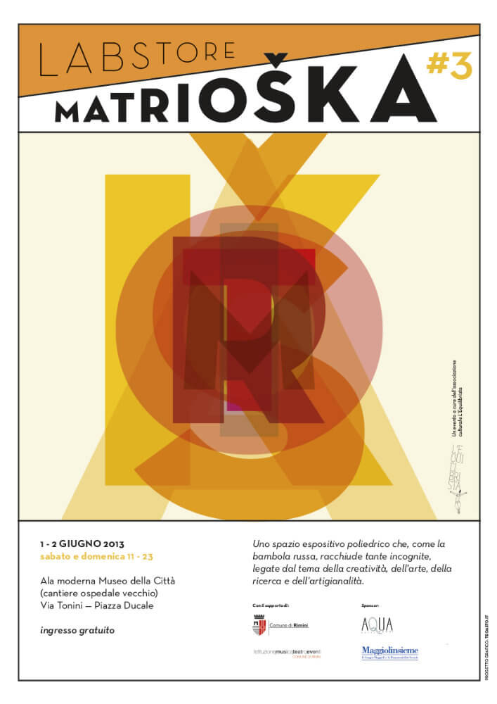 Matrioska Labstore Rimini - edizione #3 - giugno 2013 / locandina