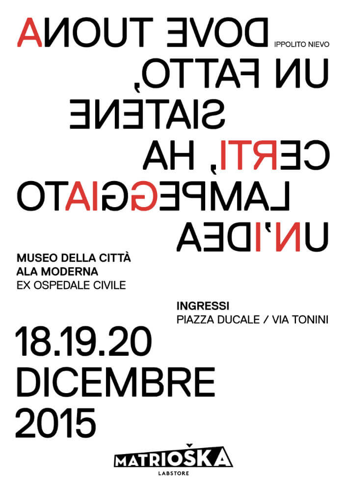 Matrioska Labstore Rimini - edizione #8 - dicembre 2015 / locandina